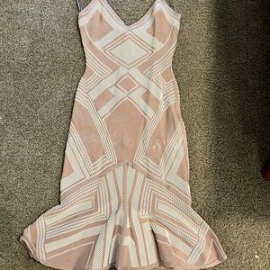 Herve Leger Fishtail Bandage Dress Size Small